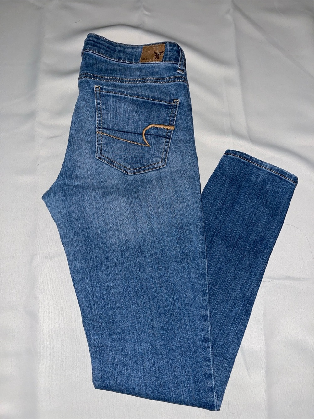 American Eagle Outfitters Blue Skinny Stretch Jeans
